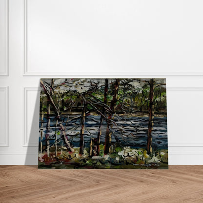 ST MARY S RIVER GEORGIA 1964 - Ivan Albright Brushed Aluminum Print - 70x100 cm / 28x40 inches | Ivan Albright Aluminum Print | Ivan Albright Prints