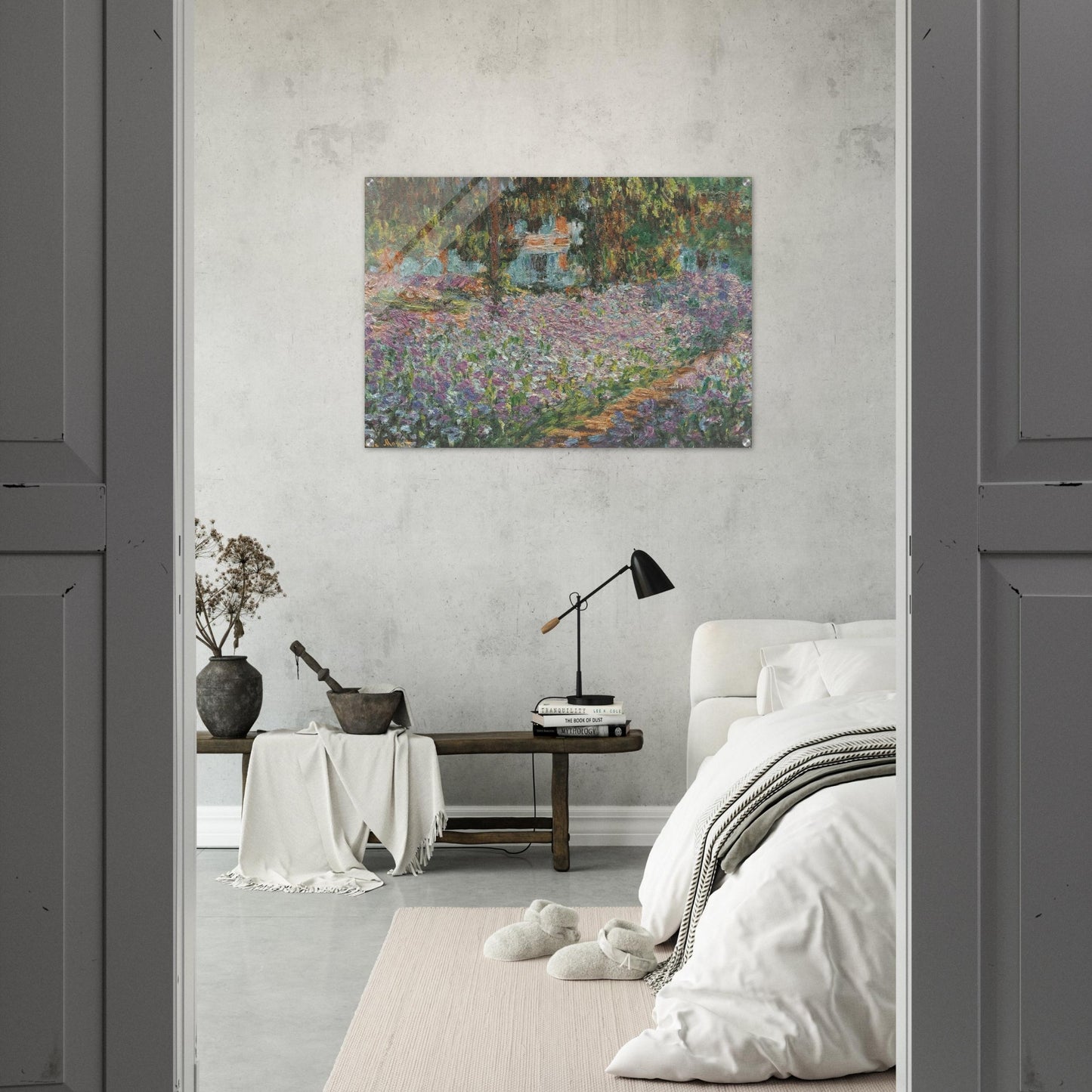 The Artist's Garden at Giverny - claude monet Acrylic Print - 70x100 cm / 28x40″ inches | claude monet Wall Art | claude monet Prints