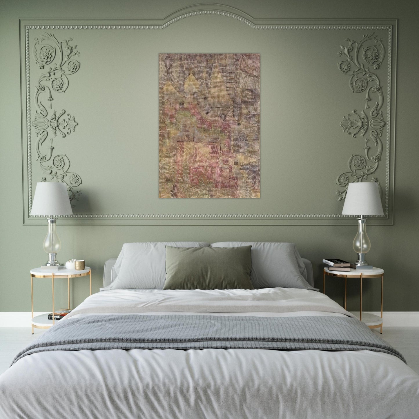 CASTLE GARDEN 1931 - Paul Klee Brushed Aluminum Print - 70x100 cm / 28x40 inches | Paul Klee Aluminum Print | Paul Klee Prints