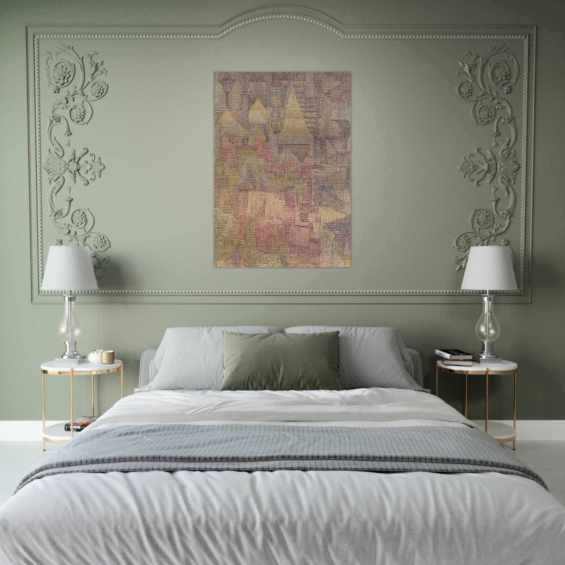 CASTLE GARDEN 1931 - Paul Klee Brushed Aluminum Print - 70x100 cm / 28x40 inches | Paul Klee Aluminum Print | Paul Klee Prints