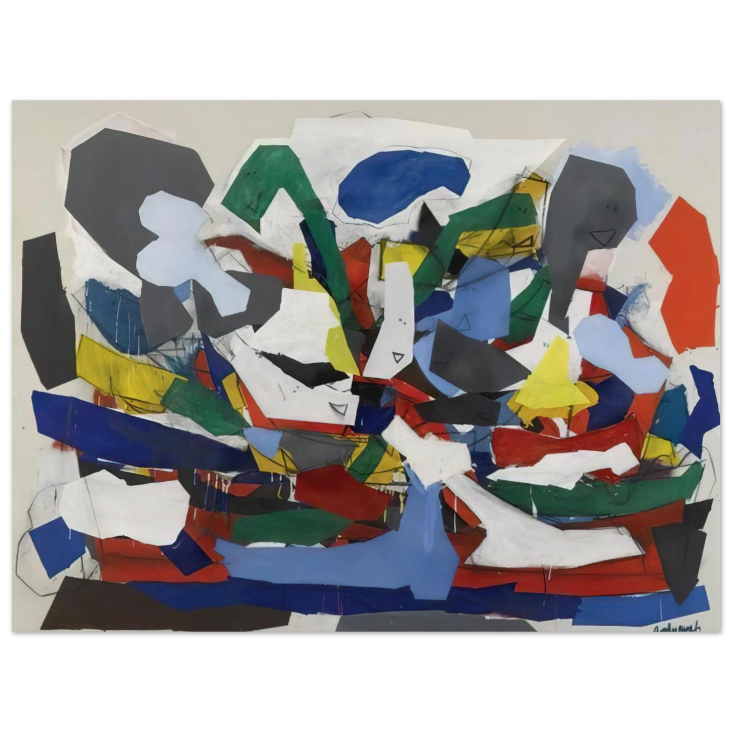 Robert Goodnough - Adventure II - 1963  75x100 cm / 30x40inches Fine Art Poster
