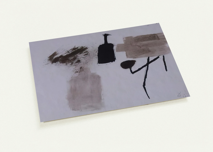 8.7.58 By Julius Bissier Pack of 10 Post Cards | Julius Bissier Post Cards | A6 (10.5 x 14.8 cm) - 4.1 x 5.8 inches