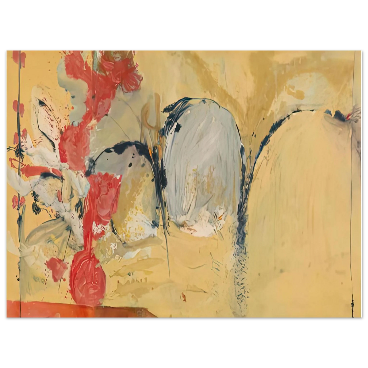 Helen Frankenthaler - Large Abstract Still Life, 1951- Wall Art - 21x29.7 cm / 8x12" - Fine Art Poster-canvas - -