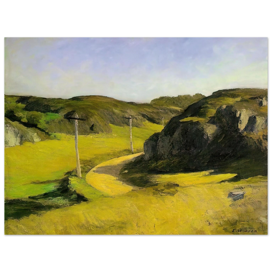 Edward Hopper - Road in Maine Fine Art Poster