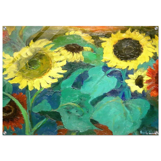 Sunflowers - Emil Nolde Acrylic Print - 70x100 cm / 28x40″ inches