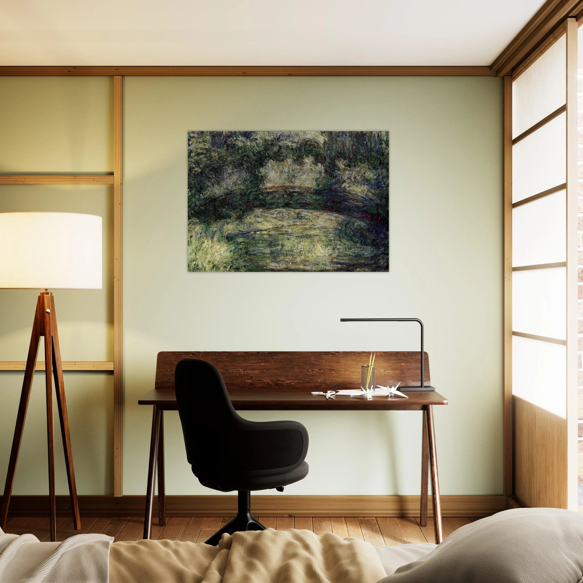 The Japanese Bridge 10 - claude monet Brushed Aluminum Print - 70x100 cm / 28x40 inches | claude monet Aluminum Print | claude monet Prints