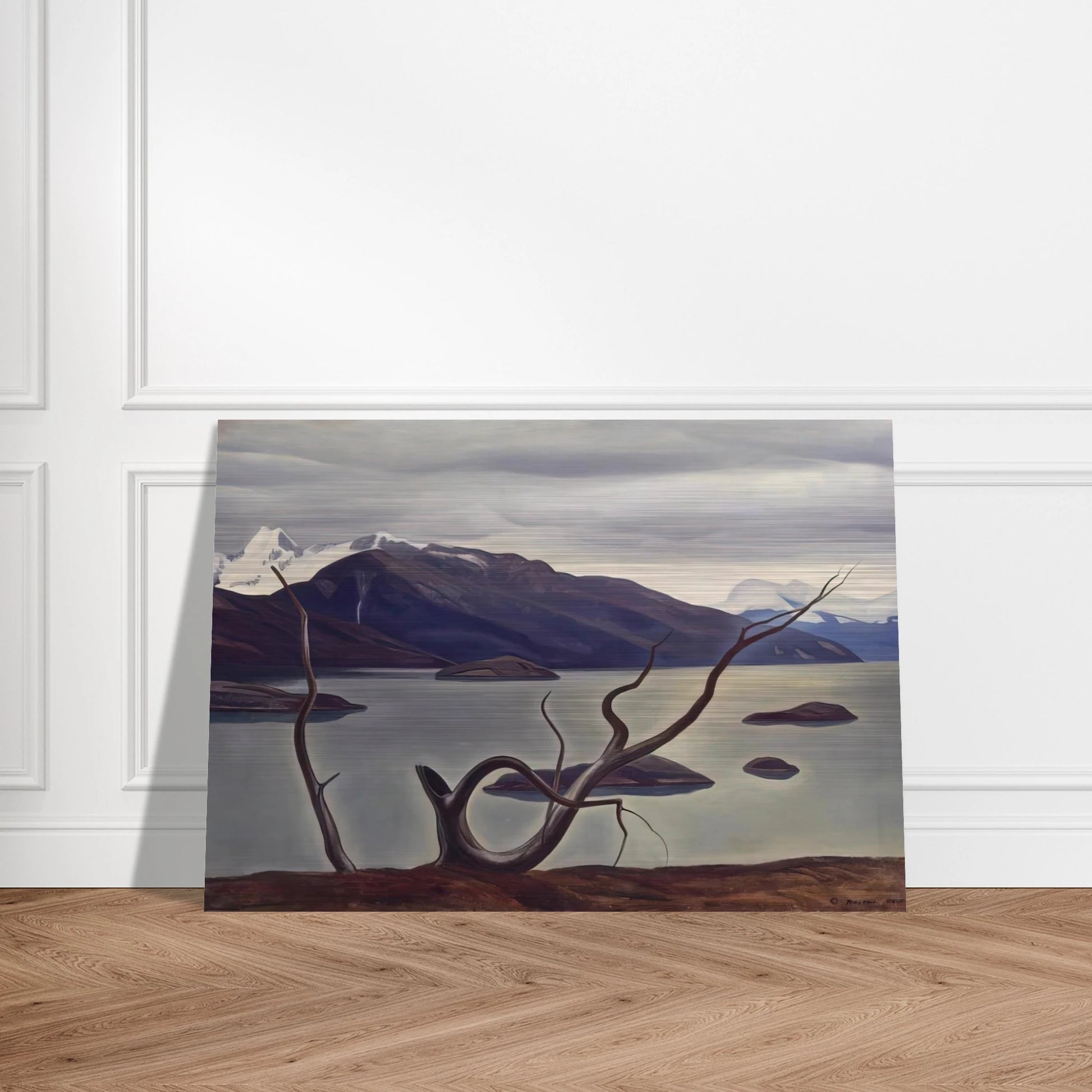 Admiralty Sound, Tierra Del Fuego - Rockwell Kent Brushed Aluminum Print - 70x100 cm / 28x40 inches | Rockwell Kent Aluminum Print | Rockwell Kent Prints