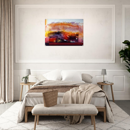 Butterfly Of Winter - 1985 - Ronnie Landfield Acrylic Print - 70x100 cm / 28x40″ inches | Ronnie Landfield Wall Art | Ronnie Landfield Prints