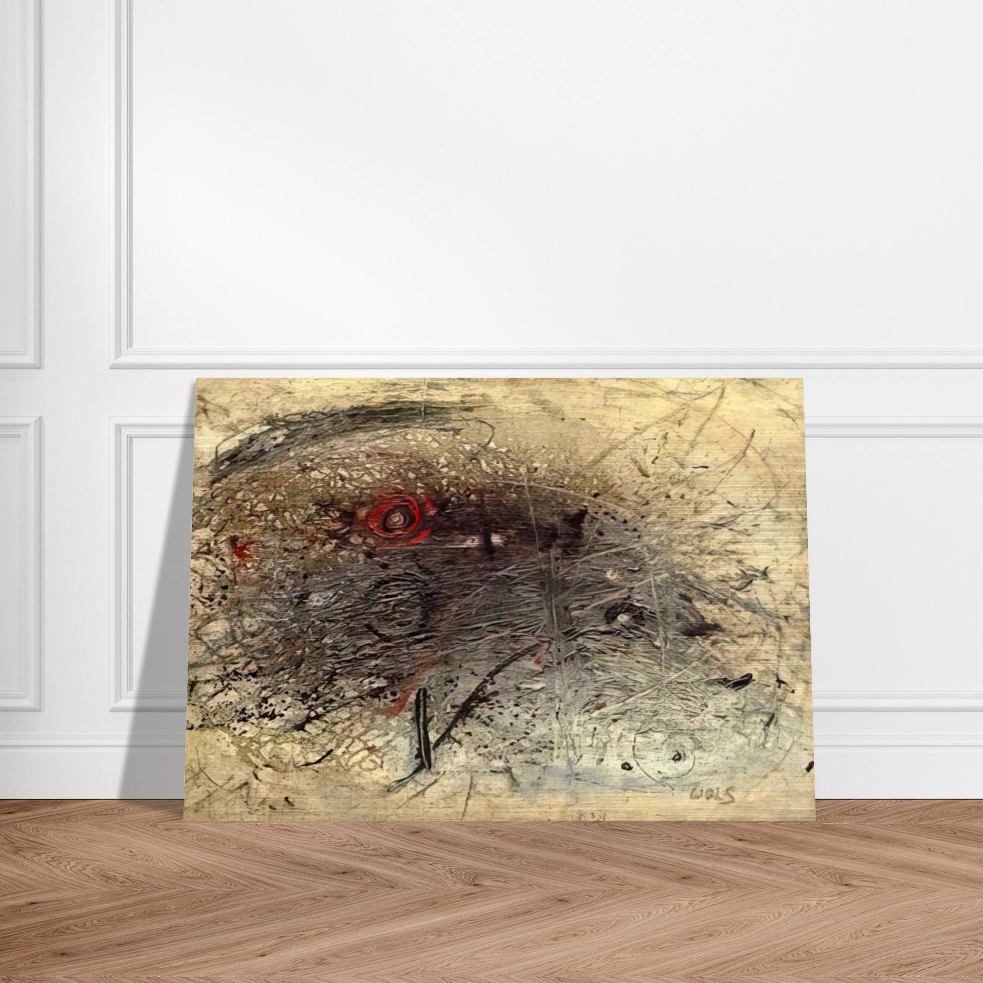 Untitled - Tachisme - Wols Brushed Aluminum Print - 70x100 cm / 28x40 inches | Wols Aluminum Print | Wols Prints