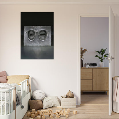 THE CRITIC SEES - Jasper Johns Brushed Aluminum Print - 70x100 cm / 28x40 inches | Jasper Johns Aluminum Print | Jasper Johns Prints
