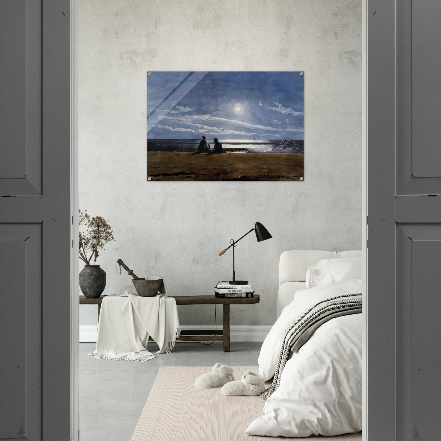 MOONLIGHT - Winslow Homer Acrylic Print - 70x100 cm / 28x40″ inches