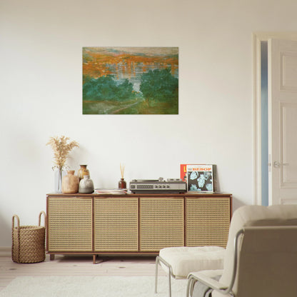 LANDSCAPE CADAQUES - Salvador Dali Brushed Aluminum Print - 70x100 cm / 28x40 inches | Salvador Dali Aluminum Print | Salvador Dali Prints