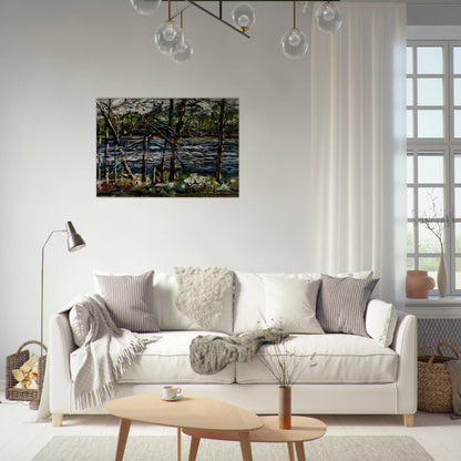 ST MARY S RIVER GEORGIA 1964 - Ivan Albright Brushed Aluminum Print - 70x100 cm / 28x40 inches | Ivan Albright Aluminum Print | Ivan Albright Prints