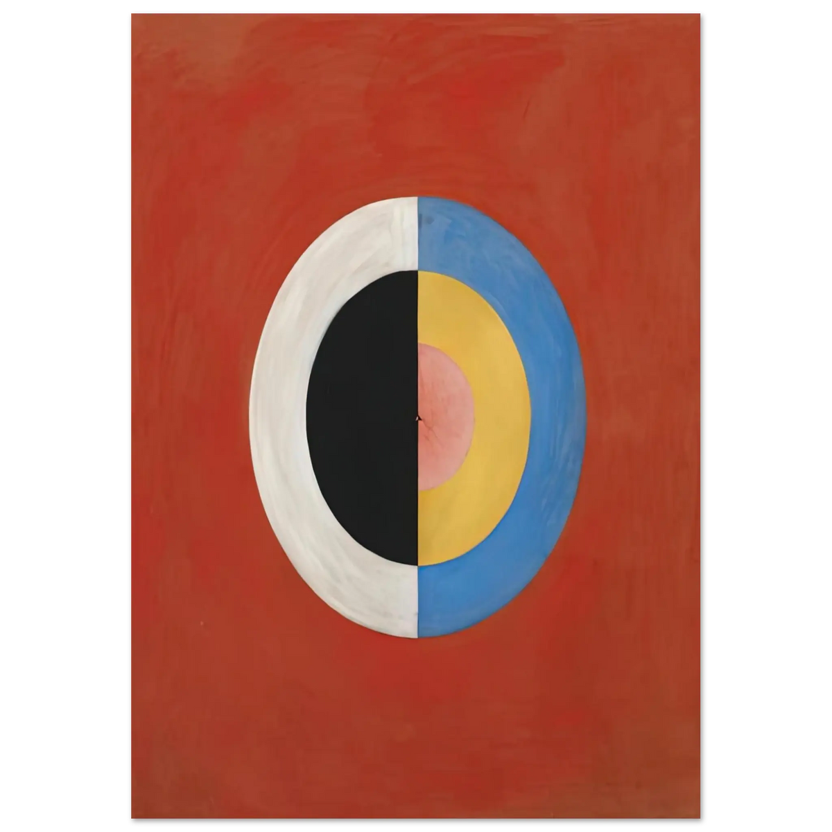 Hilma af Klint - THE SWAN NO 17 1915 0 Wall art - 70x100 cm / 28x40 Inches - Premium Wooden Framed Poster With Fine Art Paper - Black frame