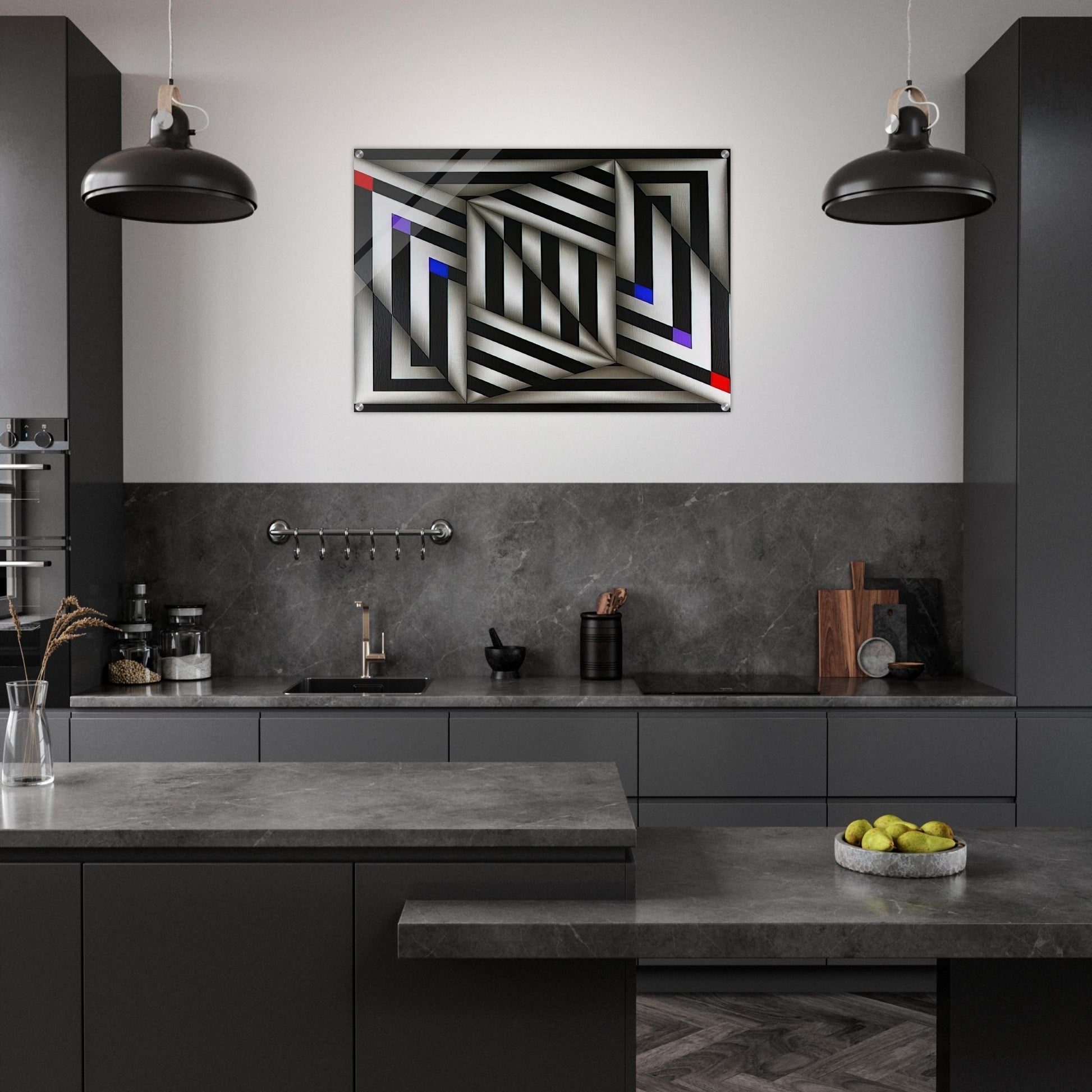 Saratoy III - 1980 - Omar Rayo Acrylic Print - 70x100 cm / 28x40″ inches | Omar Rayo Wall Art | Omar Rayo Prints