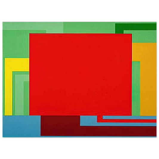Peter Halley - Soul Control - 1991  75x100 cm / 30x40inches Fine Art Poster