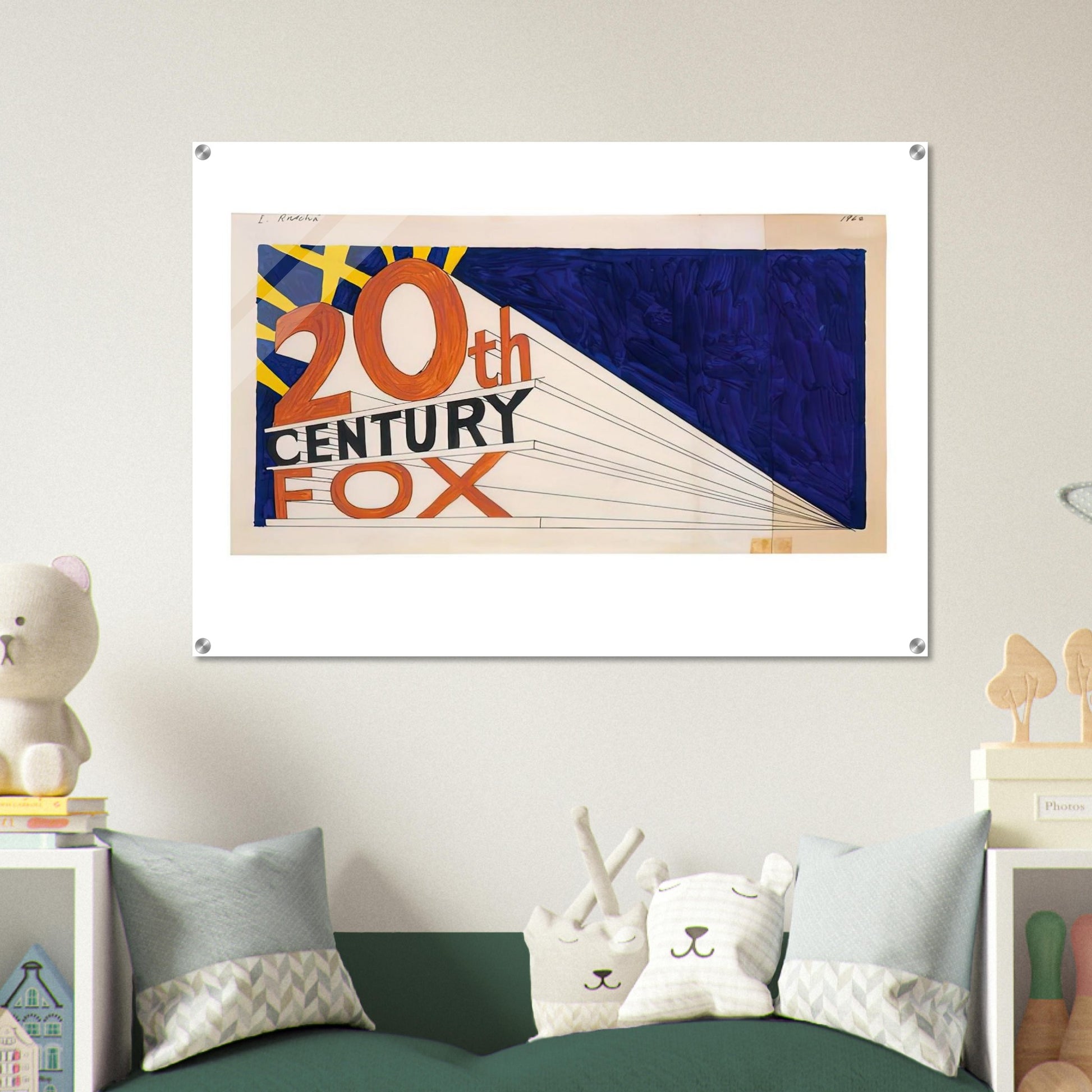 TRADEMARK 7 1962 - Edward Ruscha Acrylic Print - 70x100 cm / 28x40″ inches