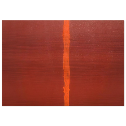 Onement III - Barnett Newman Brushed Aluminum Print - 70x100 cm / 28x40 inches | Barnett Newman Aluminum Print | Barnett Newman Prints