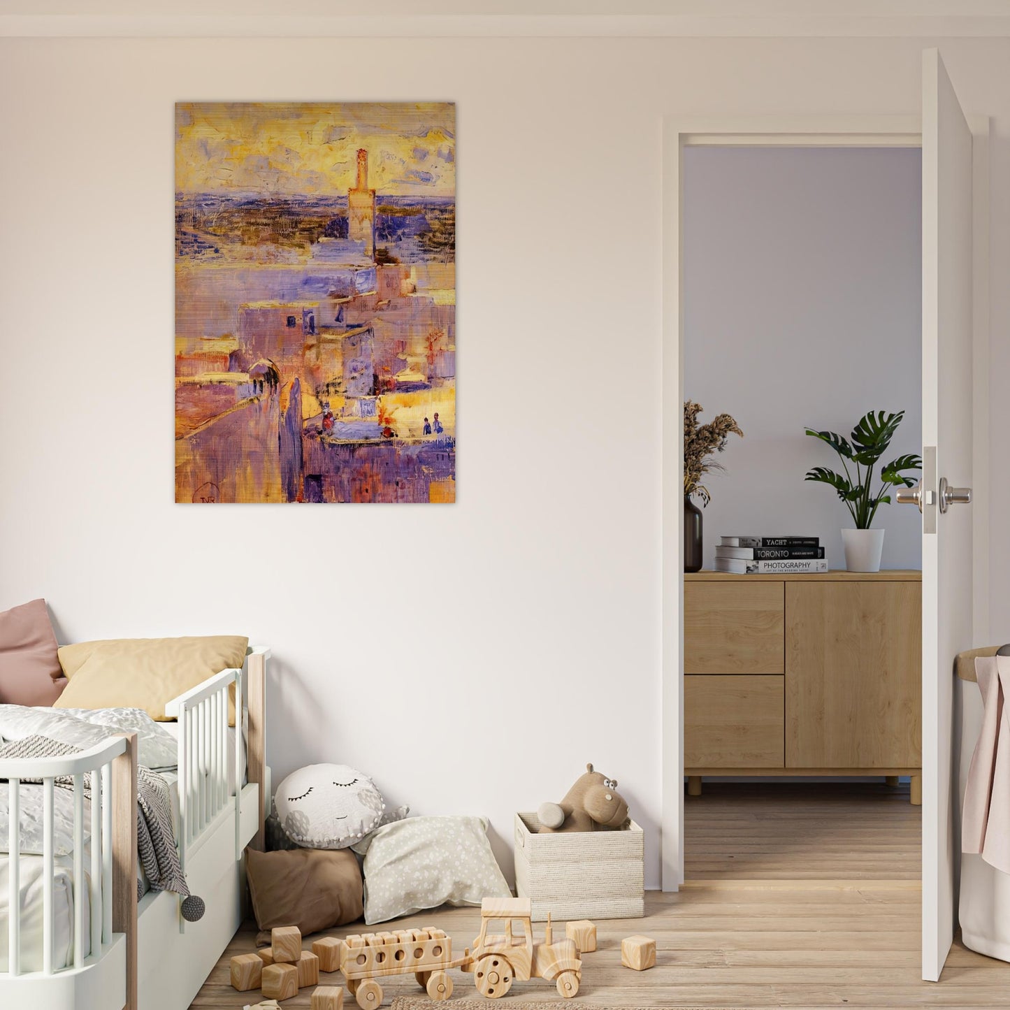 VIEW OF MEKNES MOROCCO - Theo van Rysselberghe Brushed Aluminum Print - 70x100 cm / 28x40 inches | Theo van Rysselberghe Aluminum Print | Theo van Rysselberghe Prints