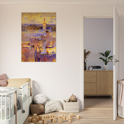 VIEW OF MEKNES MOROCCO - Theo van Rysselberghe Brushed Aluminum Print - 70x100 cm / 28x40 inches | Theo van Rysselberghe Aluminum Print | Theo van Rysselberghe Prints