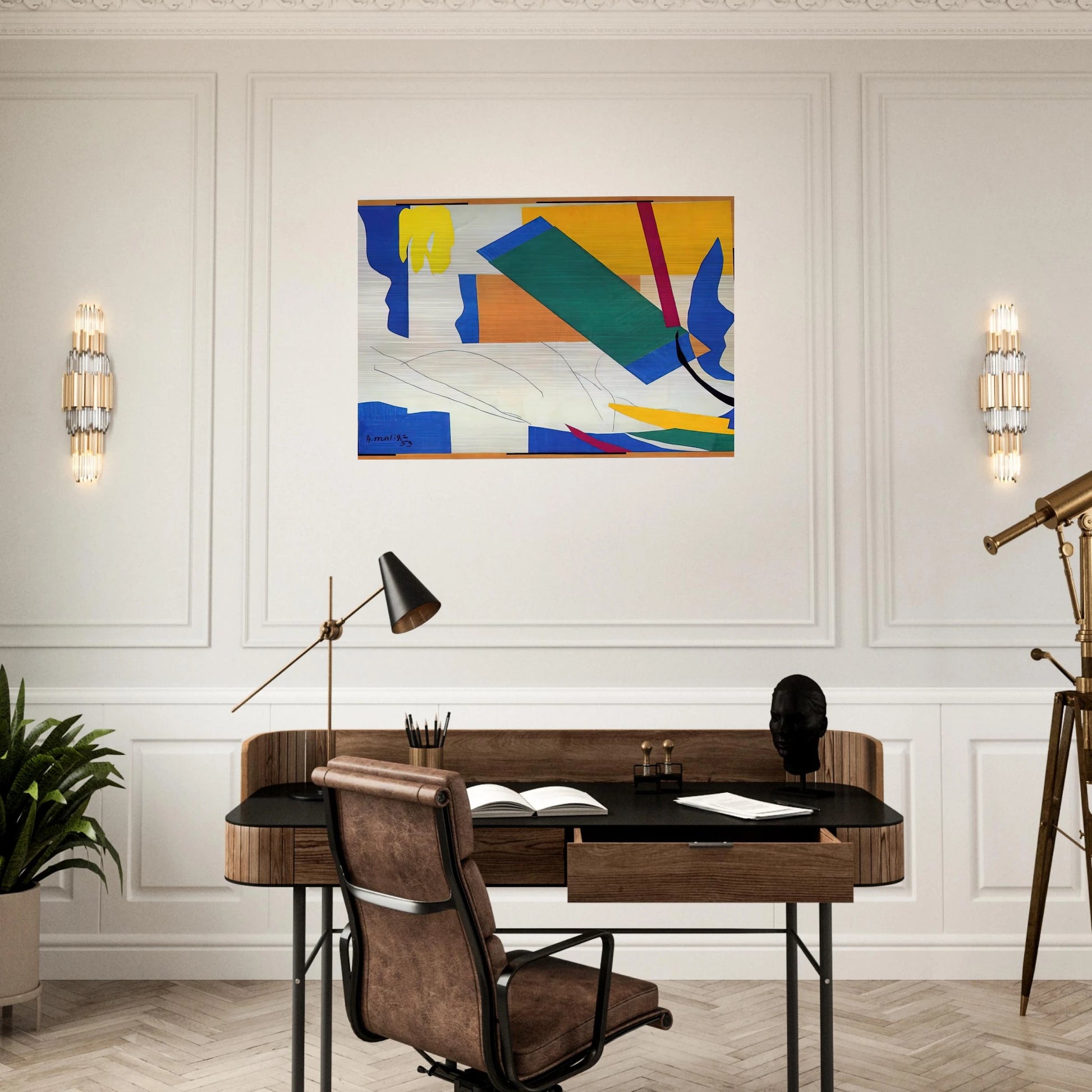 MEMORY OF OCEANIA - Henri Matisse Brushed Aluminum Print - 70x100 cm / 28x40 inches | Henri Matisse Aluminum Print | Henri Matisse Prints