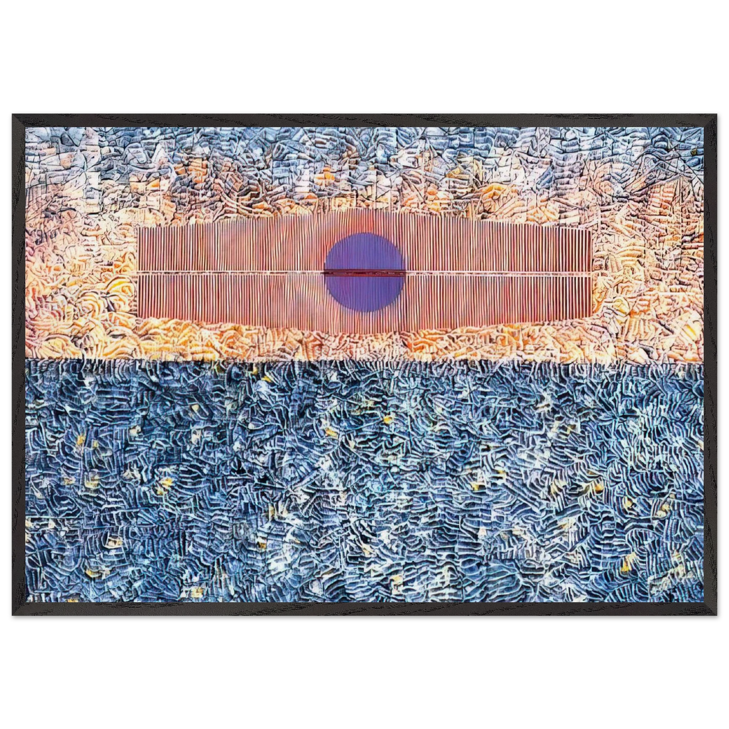 Silent Protest - 1976 - Jimmy Ernst 70x100 cm / 28x40 inches Framed Art Print – Black Wooden Frame