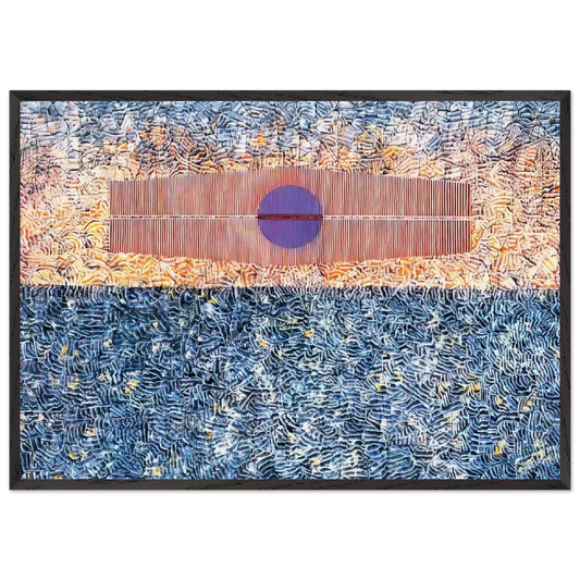 Silent Protest - 1976 - Jimmy Ernst 70x100 cm / 28x40 inches Framed Art Print – Black Wooden Frame