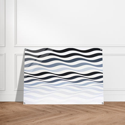 ARREST 3 1965 - Bridget Riley Acrylic Print - 70x100 cm / 28x40″ inches