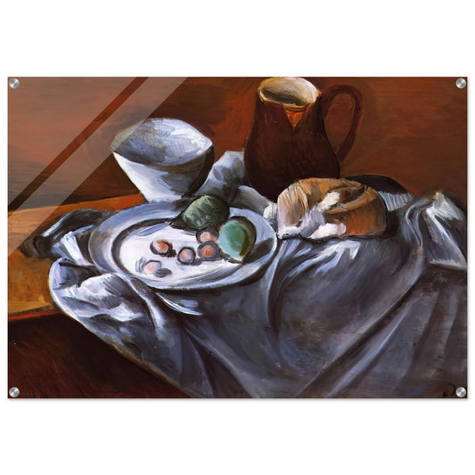 STILL LIFE WITH PEARS AND INDIAN BOWL - Andre Derain Acrylic Print - 70x100 cm / 28x40″ inches | Andre Derain Wall Art | Andre Derain Prints