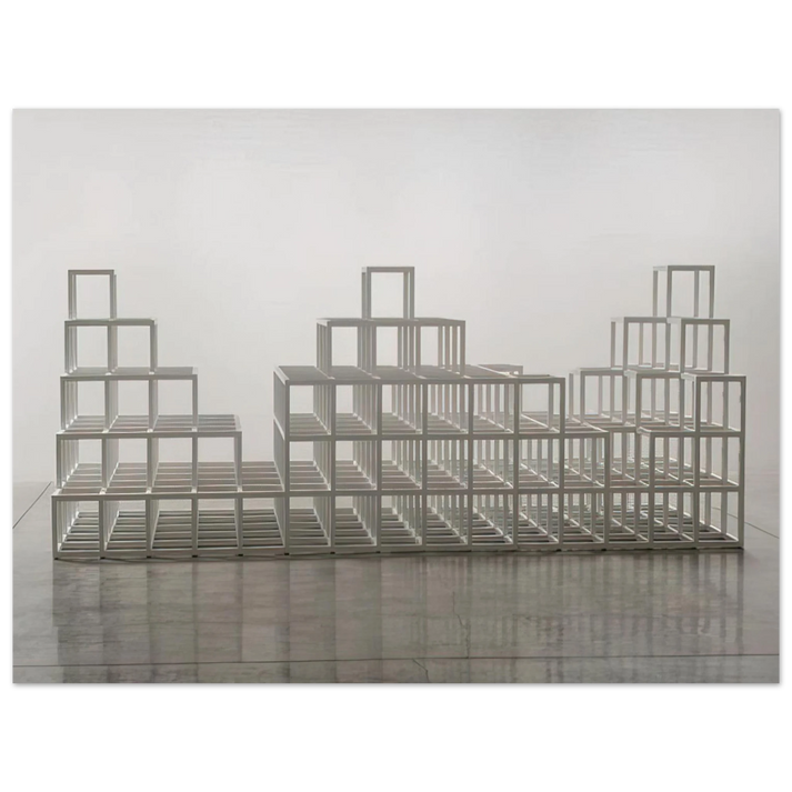 Sol LeWitt - Structure with Three Towers  75x100 cm / 30x40inches Fine Art Poster