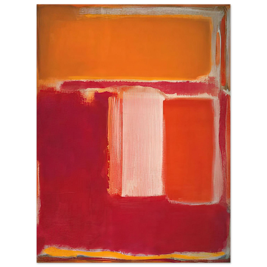 Mark Rothko - Yellow, Cherry, Orange - 1947 Wall Art - 21x29.7 cm / 8x12" - Fine Art Poster - -