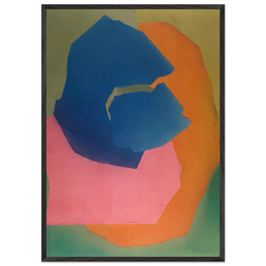 KALANI HAWAII 1969 - Esteban Vicente 70x100 cm / 28x40 inches Framed Art Print – Black Wooden Frame