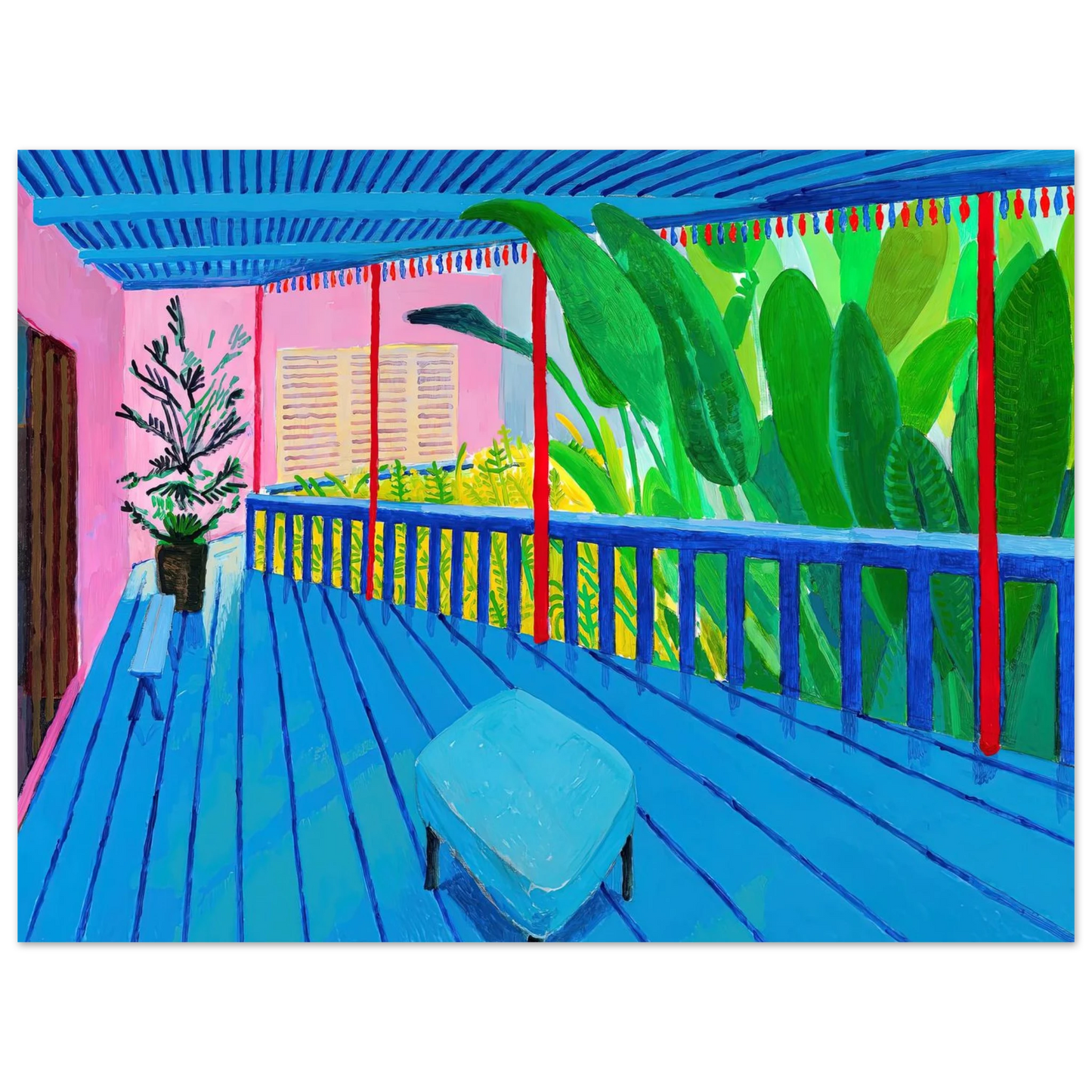 David Hockney - David Hockney Wall art - 40x50 cm / 16x20 inches - Premium Wooden Framed Poster With Fine Art Paper-canvas - Black frame