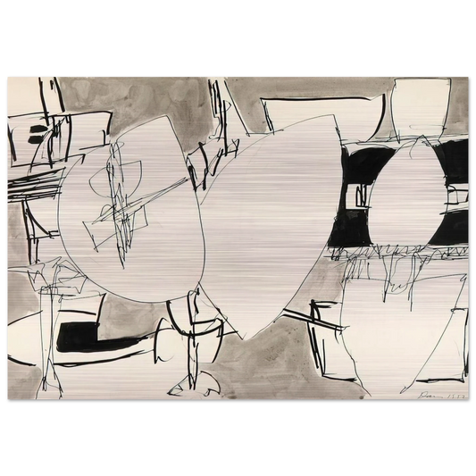Inner Space - 1952 - Gene Davis Brushed Aluminum Print - 70x100 cm / 28x40 inches | Gene Davis Aluminum Print | Gene Davis Prints
