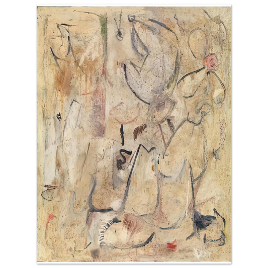 Helen Frankenthaler - Beach, 1950- Wall Art - 21x29.7 cm / 8x12" - Fine Art Poster-canvas - -