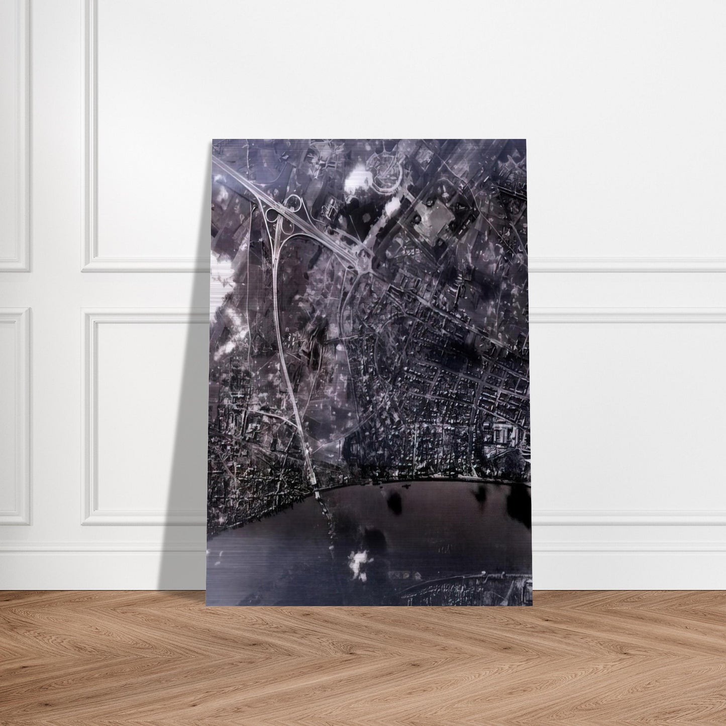 14 FEB 45 2002 - Gerhard Richter Brushed Aluminum Print - 70x100 cm / 28x40 inches | Gerhard Richter Aluminum Print | Gerhard Richter Prints