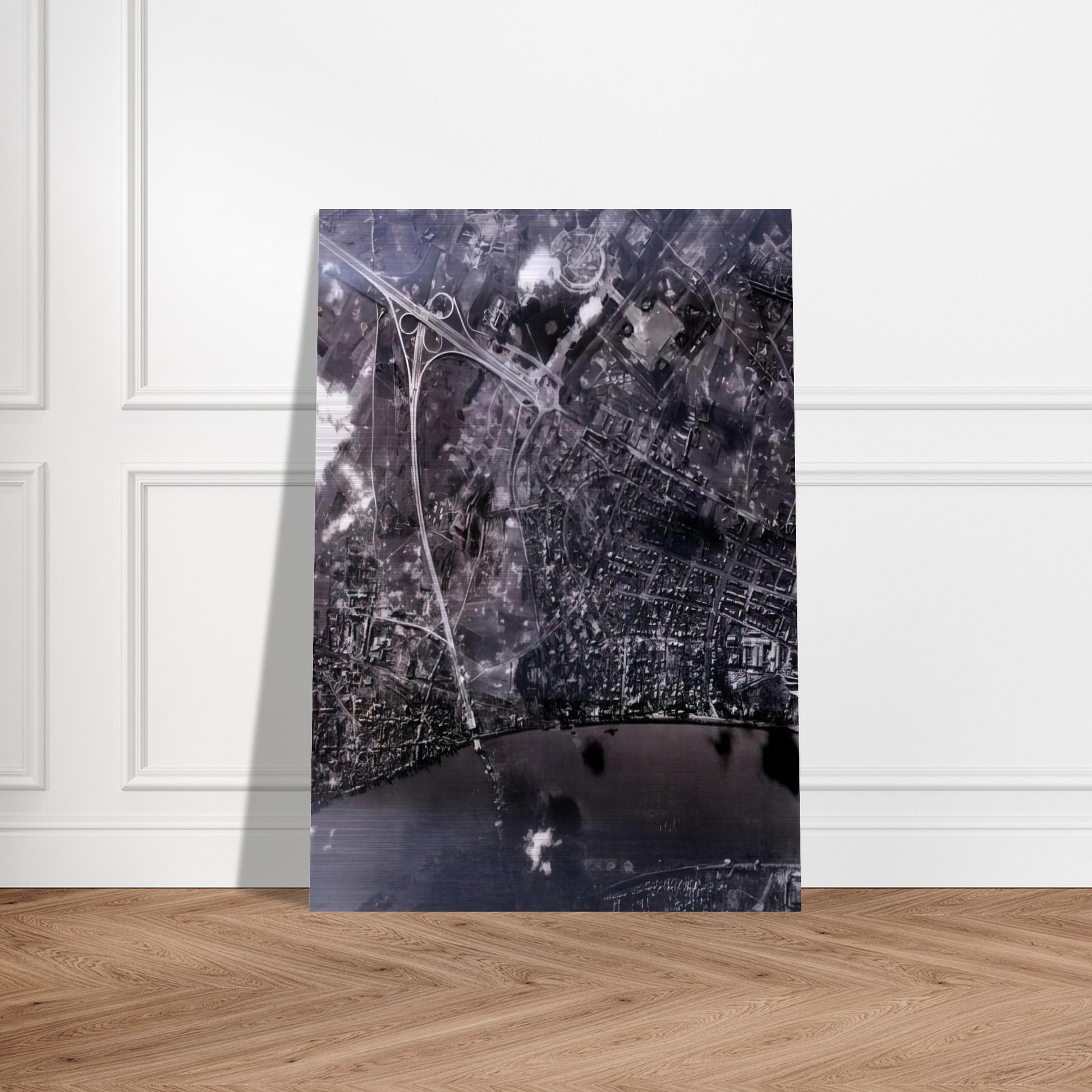 14 FEB 45 2002 - Gerhard Richter Brushed Aluminum Print - 70x100 cm / 28x40 inches | Gerhard Richter Aluminum Print | Gerhard Richter Prints