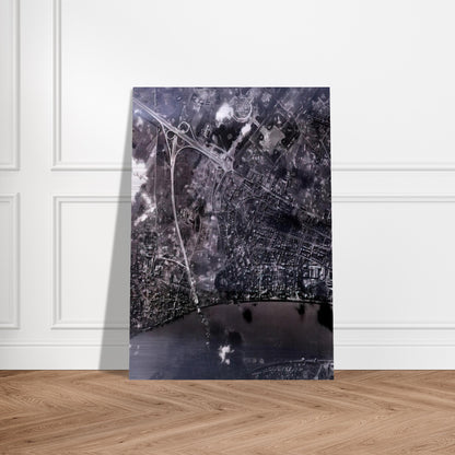14 FEB 45 2002 - Gerhard Richter Brushed Aluminum Print - 70x100 cm / 28x40 inches | Gerhard Richter Aluminum Print | Gerhard Richter Prints