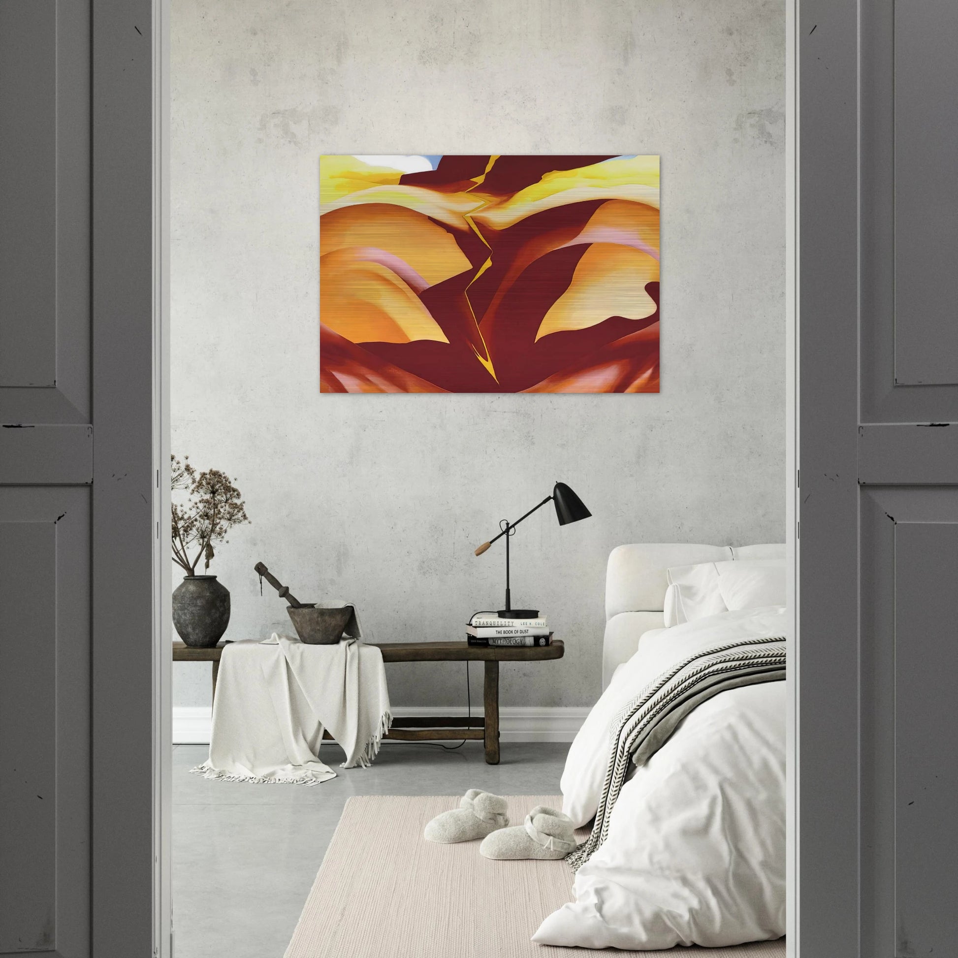 Black Place IV - Georgia O'Keeffe Brushed Aluminum Print - 70x100 cm / 28x40 inches | Georgia O'Keeffe Aluminum Print | Georgia O'Keeffe Prints