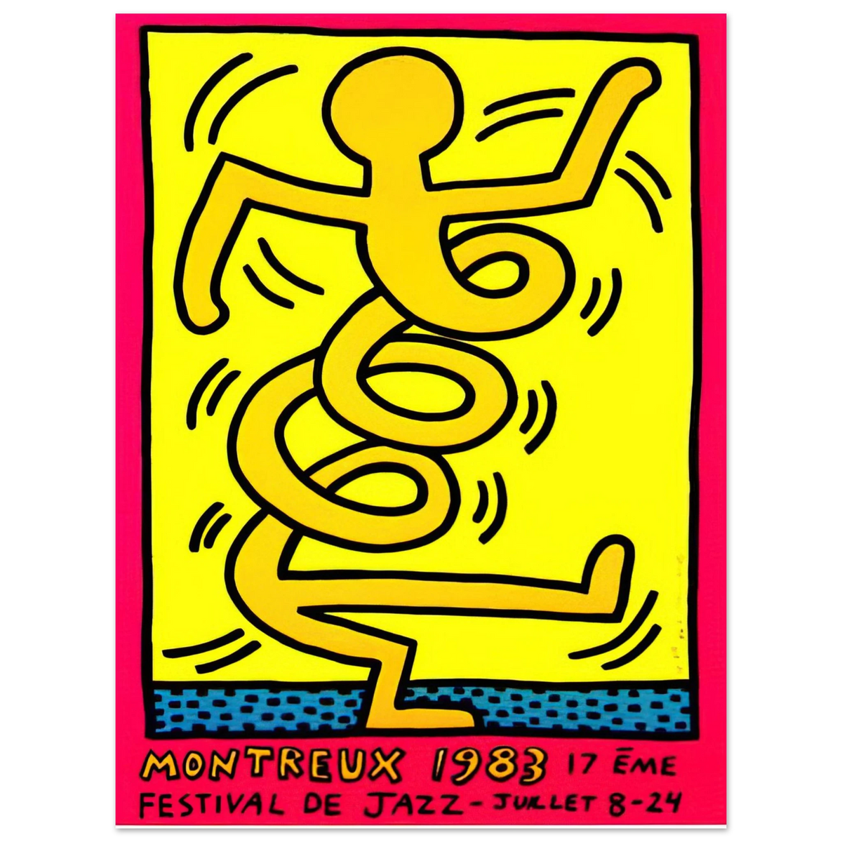 Keith Haring - MONTREUX 1983  75x100 cm / 30x40inches Fine Art Poster