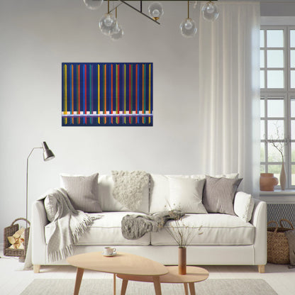 Very Sharp - Piero Dorazio Brushed Aluminum Print - 70x100 cm / 28x40 inches | Piero Dorazio Aluminum Print | Piero Dorazio Prints