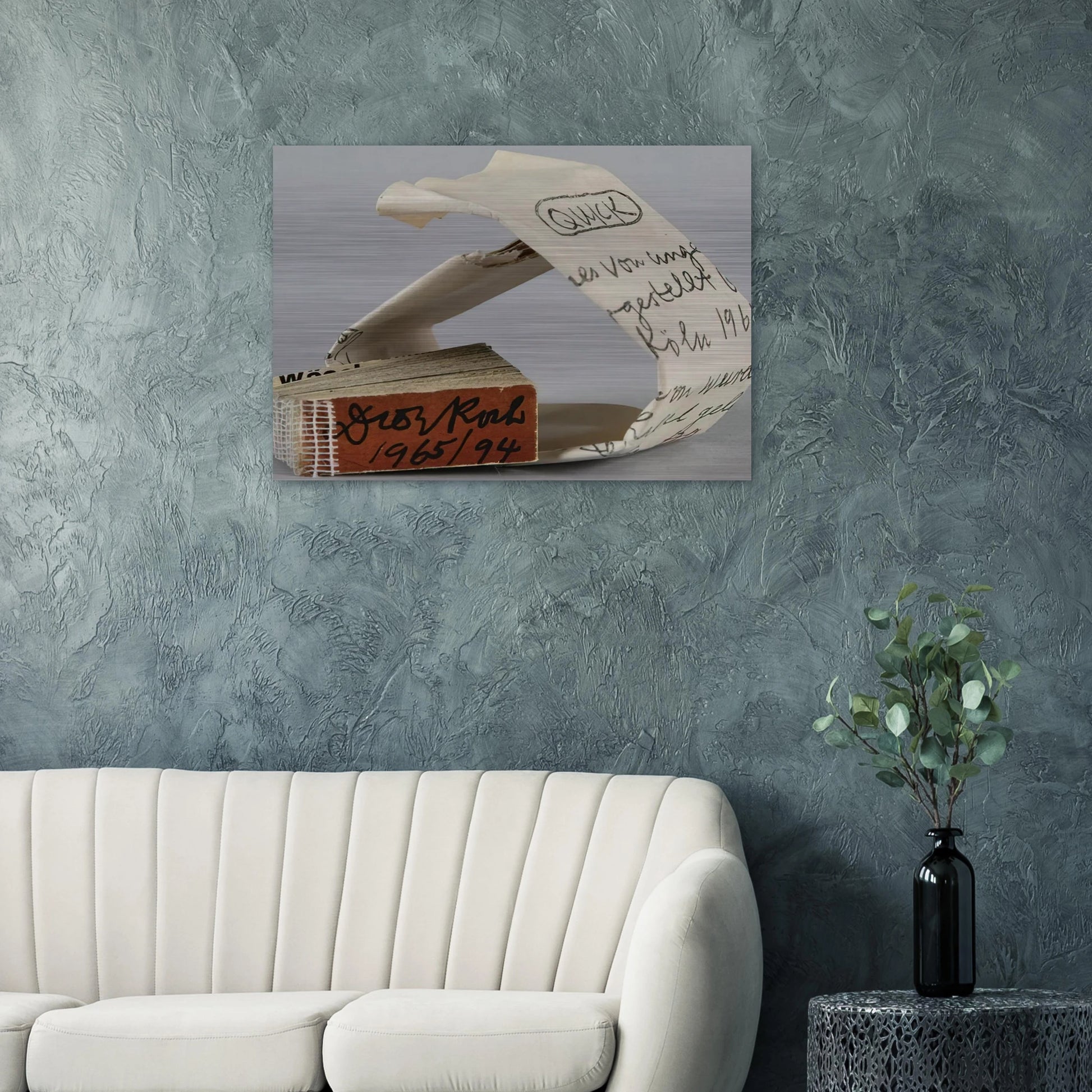Quick - 1965 - Dieter Roth Brushed Aluminum Print - 70x100 cm / 28x40 inches | Dieter Roth Aluminum Print | Dieter Roth Prints