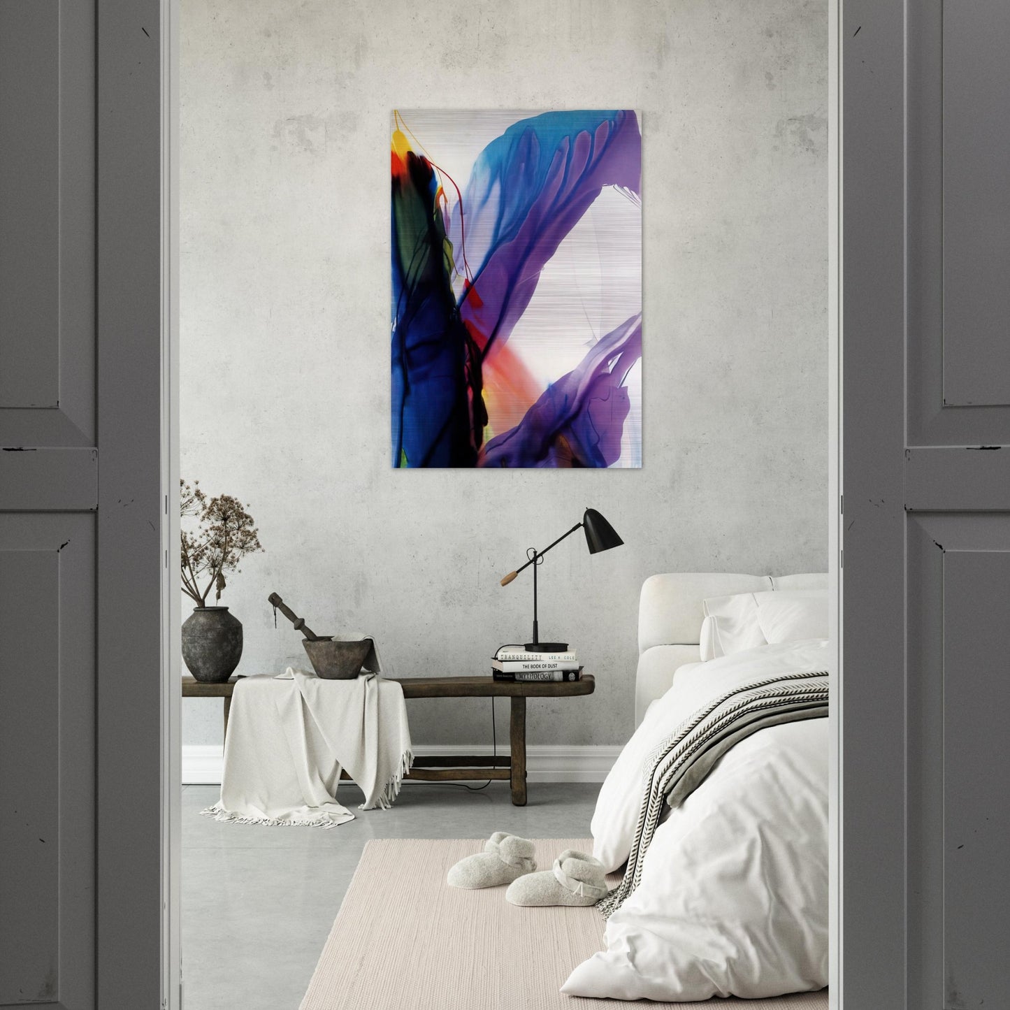 Phenomena Yonder Near - Paul Jenkins Brushed Aluminum Print - 70x100 cm / 28x40 inches | Paul Jenkins Aluminum Print | Paul Jenkins Prints