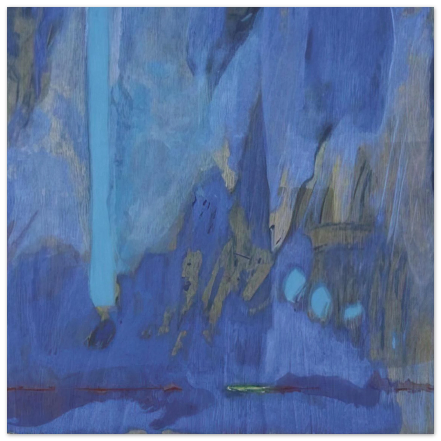 Helen Frankenthaler - Tales of Genji III - 1998 Wall art - A2 (42 x 59.4  cm) - Premium Wooden Framed Poster With Fine Art Paper-canvas - Black frame