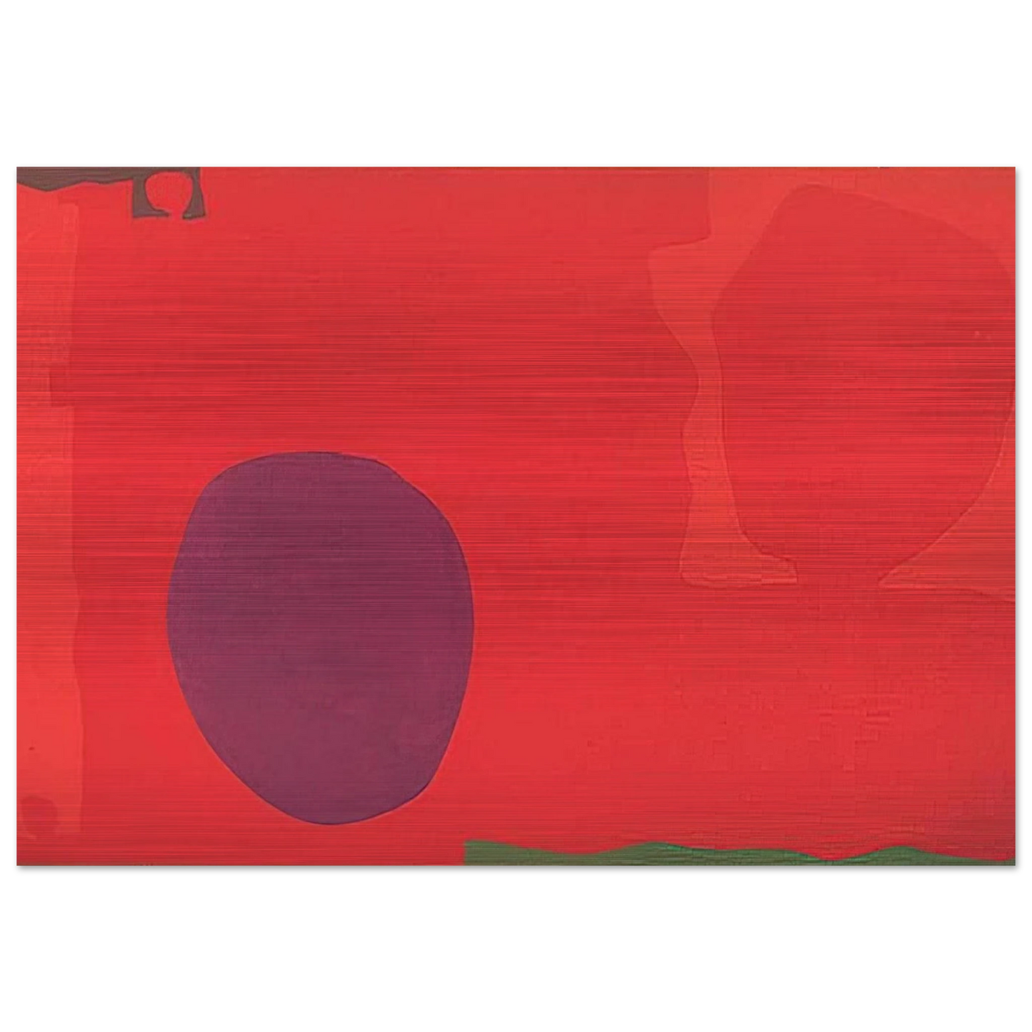 Cadmium with Violet, Scarlet, Emerald, Lemon and Venetian - 1969 - Patrick Heron Brushed Aluminum Print - 70x100 cm / 28x40 inches | Patrick Heron Aluminum Print | Patrick Heron Prints