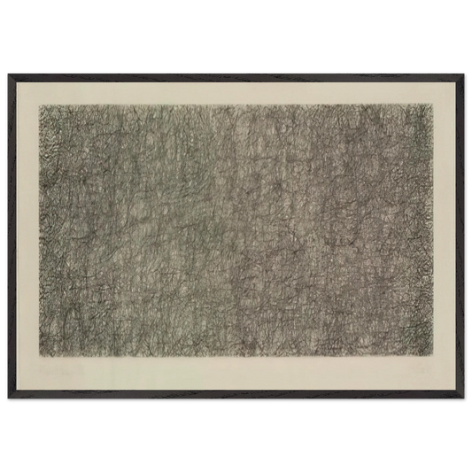 R3 - 1983 - John Cage 70x100 cm / 28x40 inches Framed Art Print – Black Wooden Frame