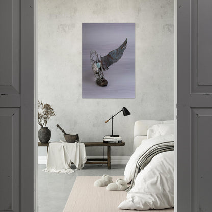 MERCURY ZERO SUMMER GLUT 1987 - Robert Rauschenberg Brushed Aluminum Print - 70x100 cm / 28x40 inches | Robert Rauschenberg Aluminum Print | Robert Rauschenberg Prints