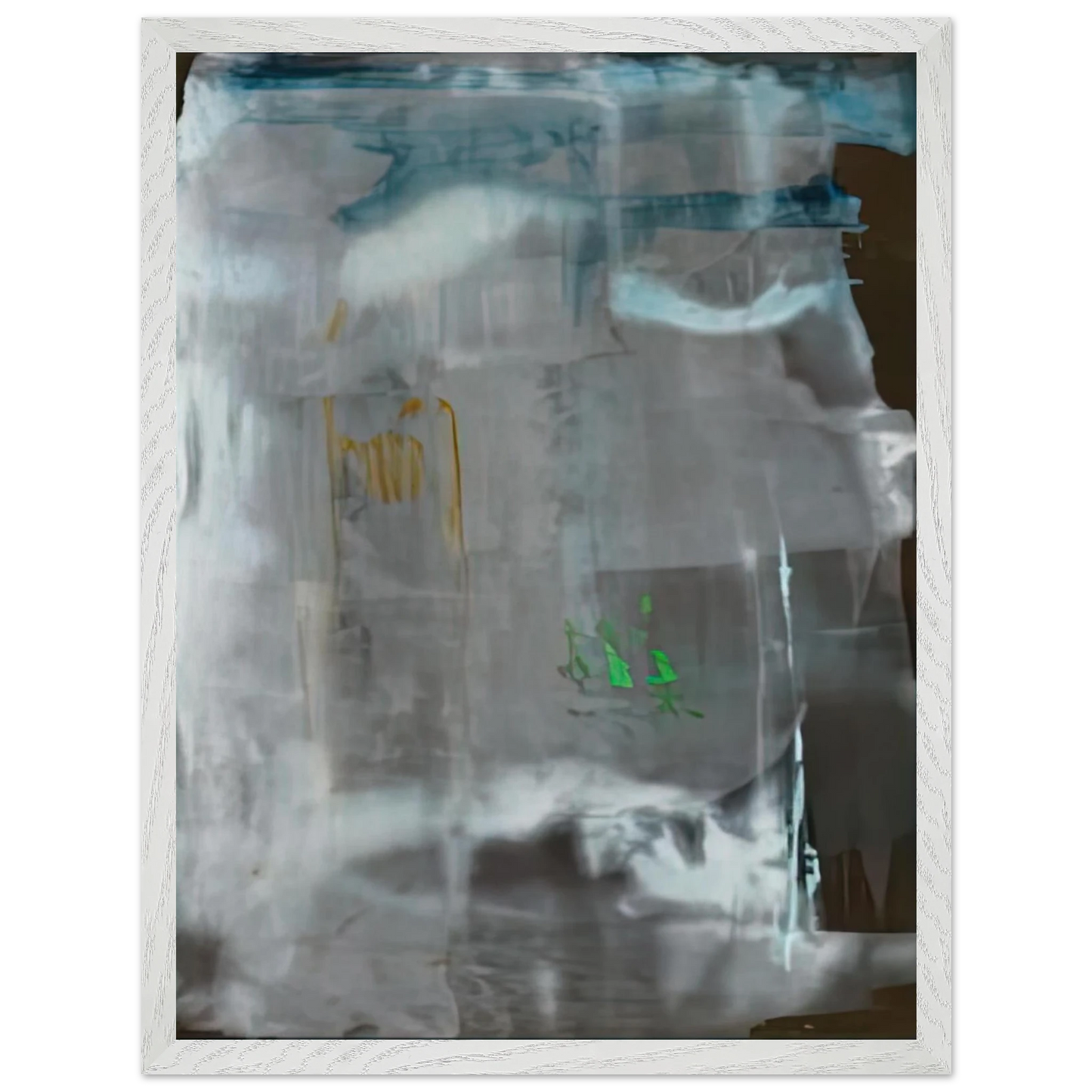 Helen Frankenthaler - Portrait of a Lady in White, 1979- Wall Art - 60x80 cm / 24x32 inches - Premium Wooden Framed Poster With Fine Art Paper-canvas - White frame