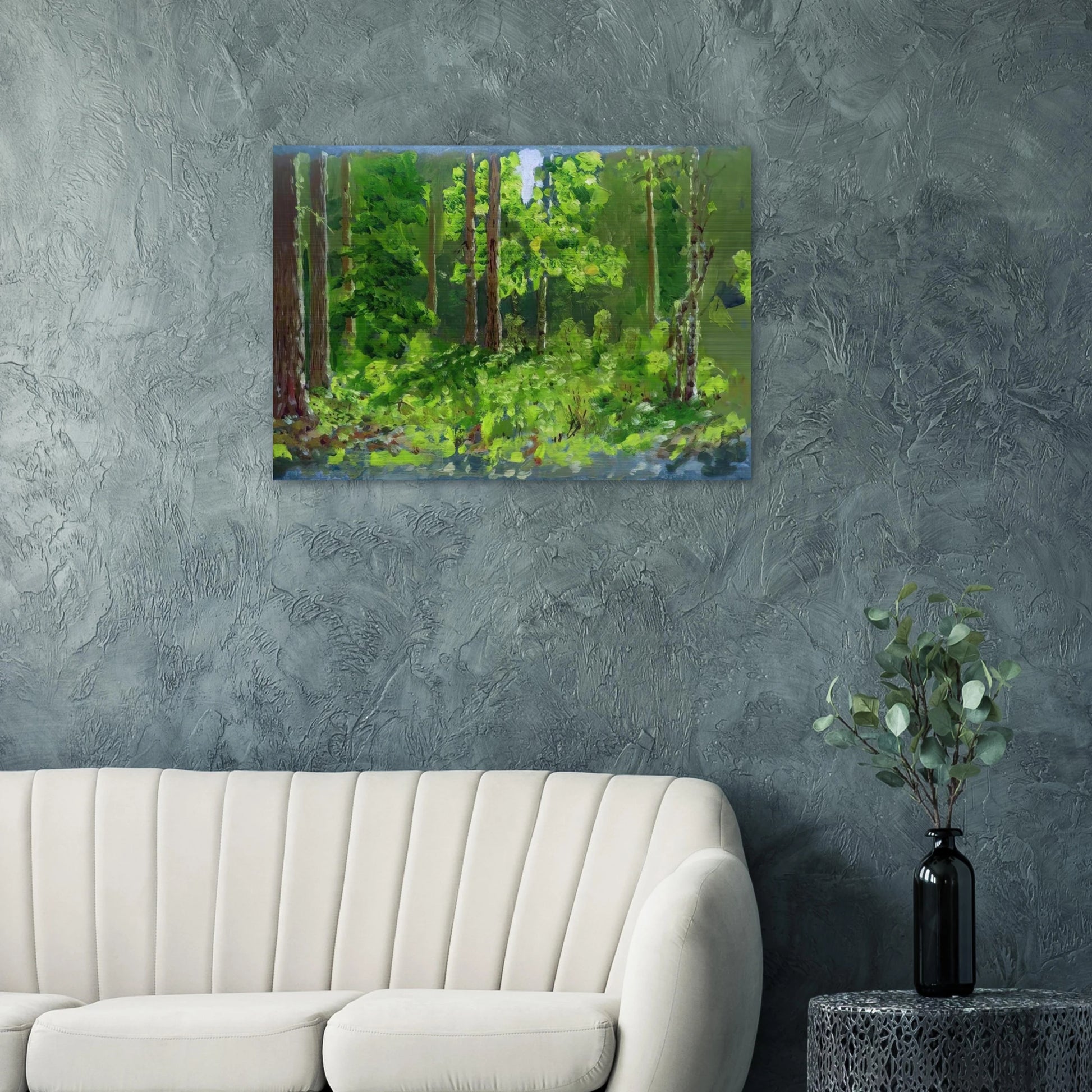 Forest - Arkhyp Kuindzhi Brushed Aluminum Print - 70x100 cm / 28x40 inches | Arkhyp Kuindzhi Aluminum Print | Arkhyp Kuindzhi Prints