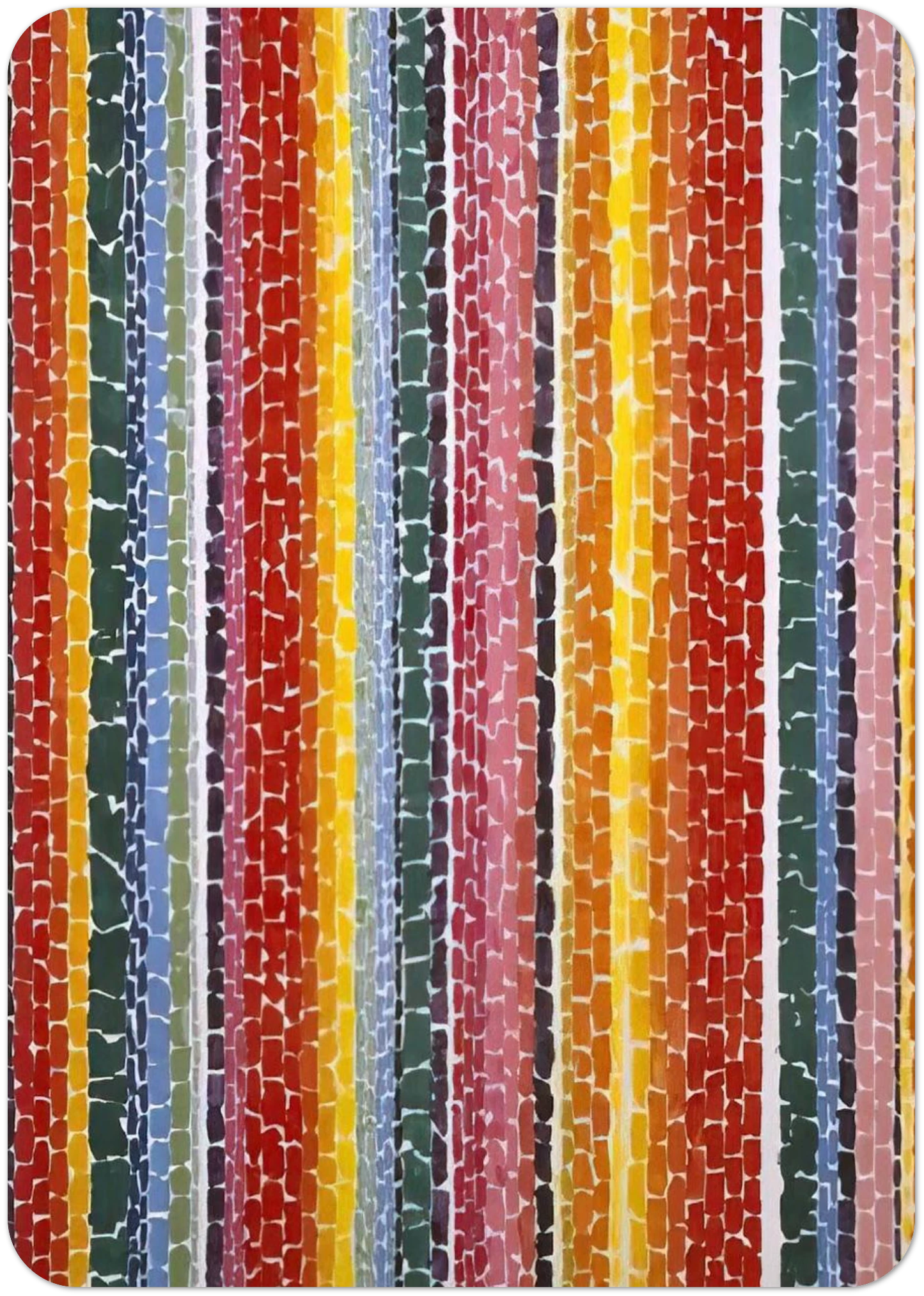 EARTH SERMON BEAUTY LOVE AND PEACE 1971 By Alma Woodsey Thomas Pack of 10 Post Cards | Alma Woodsey Thomas Post Cards | A6 (10.5 x 14.8 cm) - 4.1 x 5.8 inches